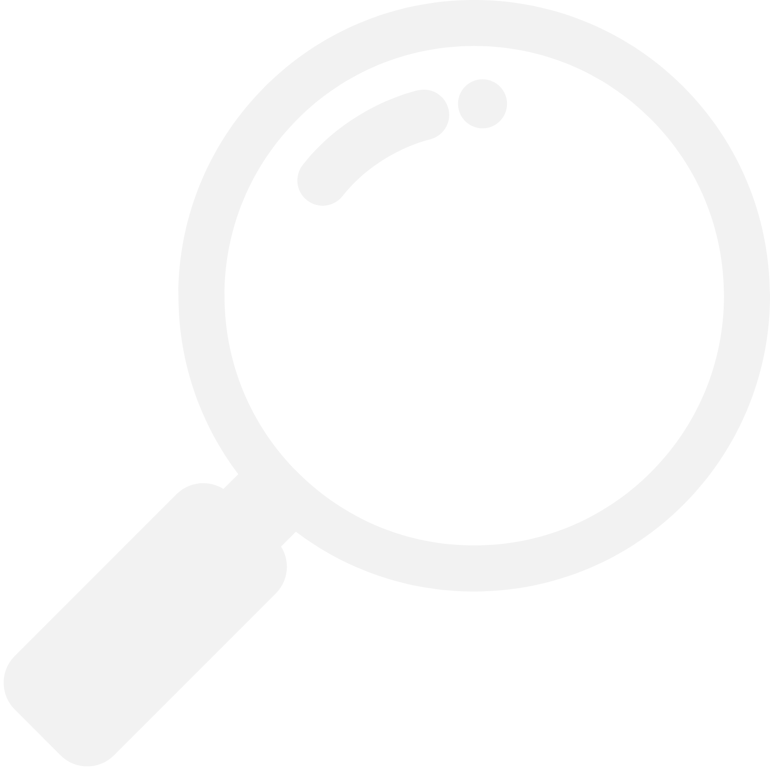 An icon of a magnifying glass, representing fire damage assessment in Maryland