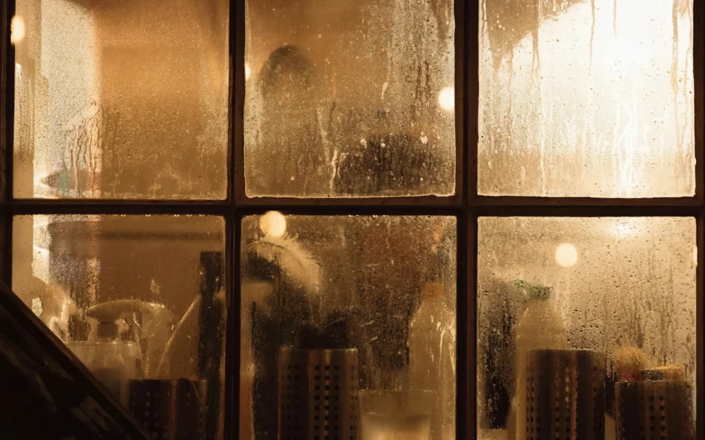 A leaking window causing mold growth and requiring mold removal services