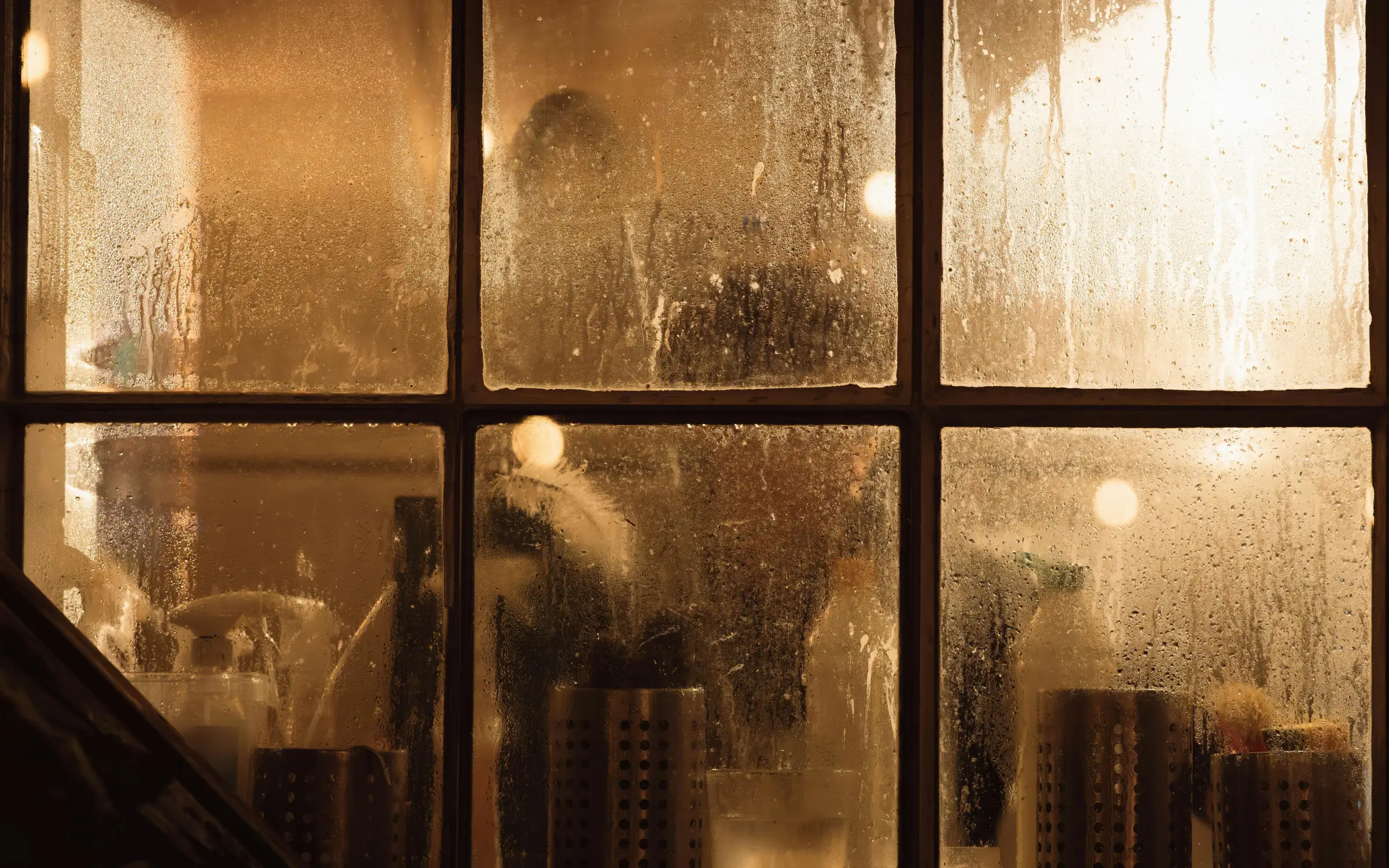 A leaking window causing mold growth and requiring mold removal services