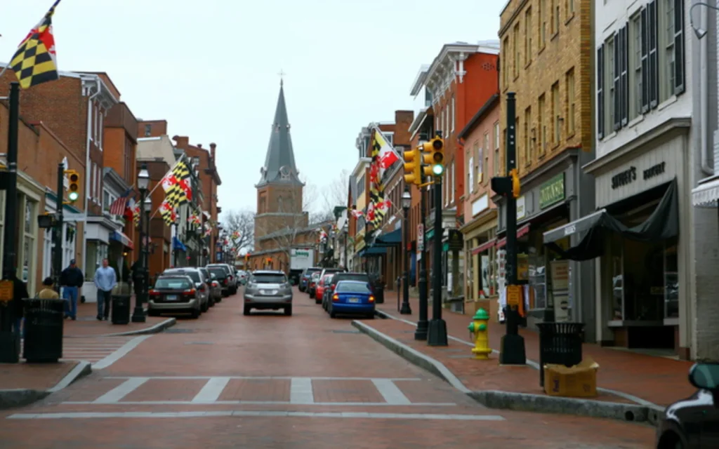 An image of Main Street in Arnold, MD
