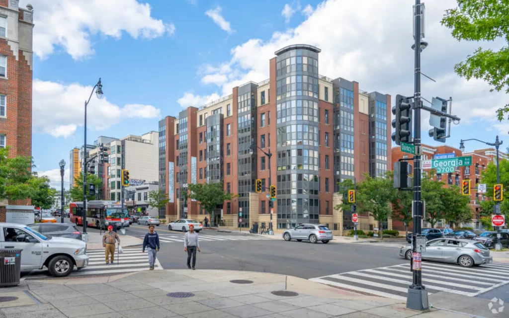 An apartment complex in Petworth, DC